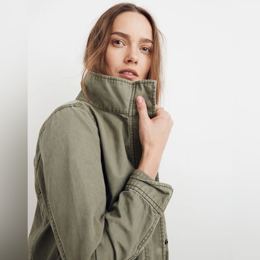 Madewell Passage Jacket in Desert Olive - Picture 3 of 16
